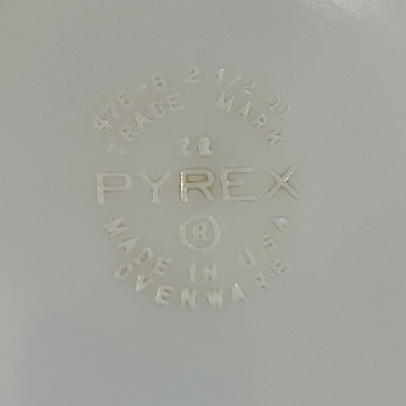 RARE Vintage Promo Pyrex w/Lid Mustard Autumn Floral Pyrex 475 B Square Flowers - Picture 8 of 15